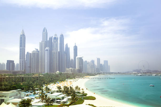 A view of Dubai's skyline and beachfront, highlighting an appealing destination for freelance visa applicants.